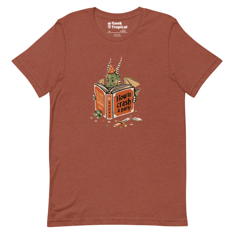 Dragon Party Crashing T-Shirt Geek Nerd Design by Tobe Fonseca dnd & rpg print Fantasy Prints