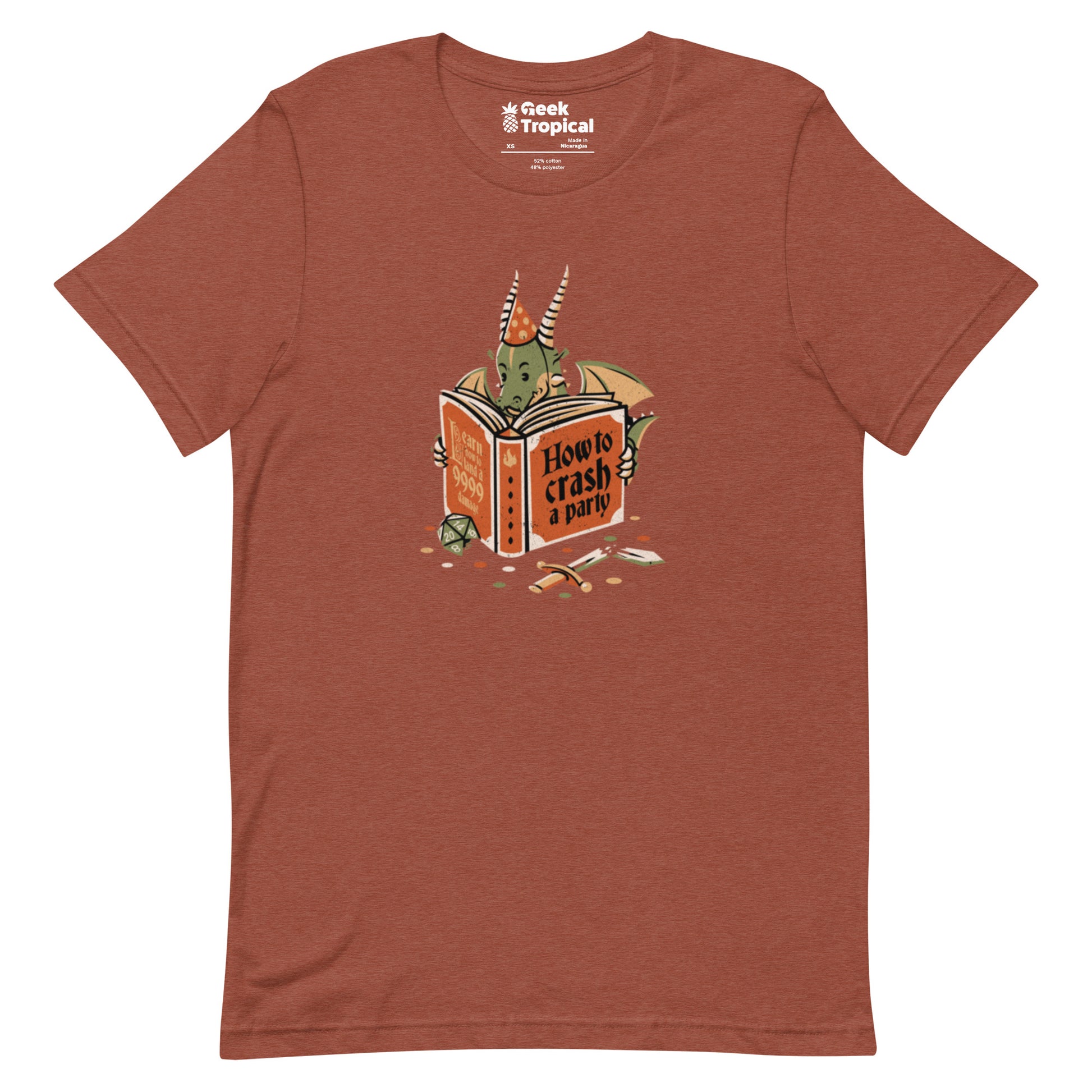 Dragon Party Crashing T-Shirt Geek Nerd Design by Tobe Fonseca dnd & rpg print Fantasy Prints