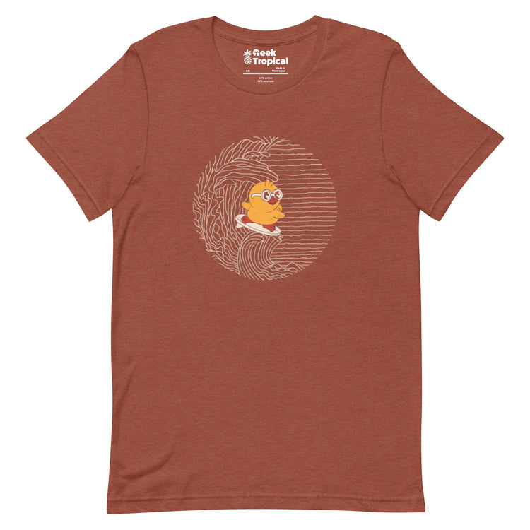 Duck Kanagawa Wave T-Shirt Geek Nerd Animal Patterns Design by Tobe Fonseca FLOW DESC WRITING
