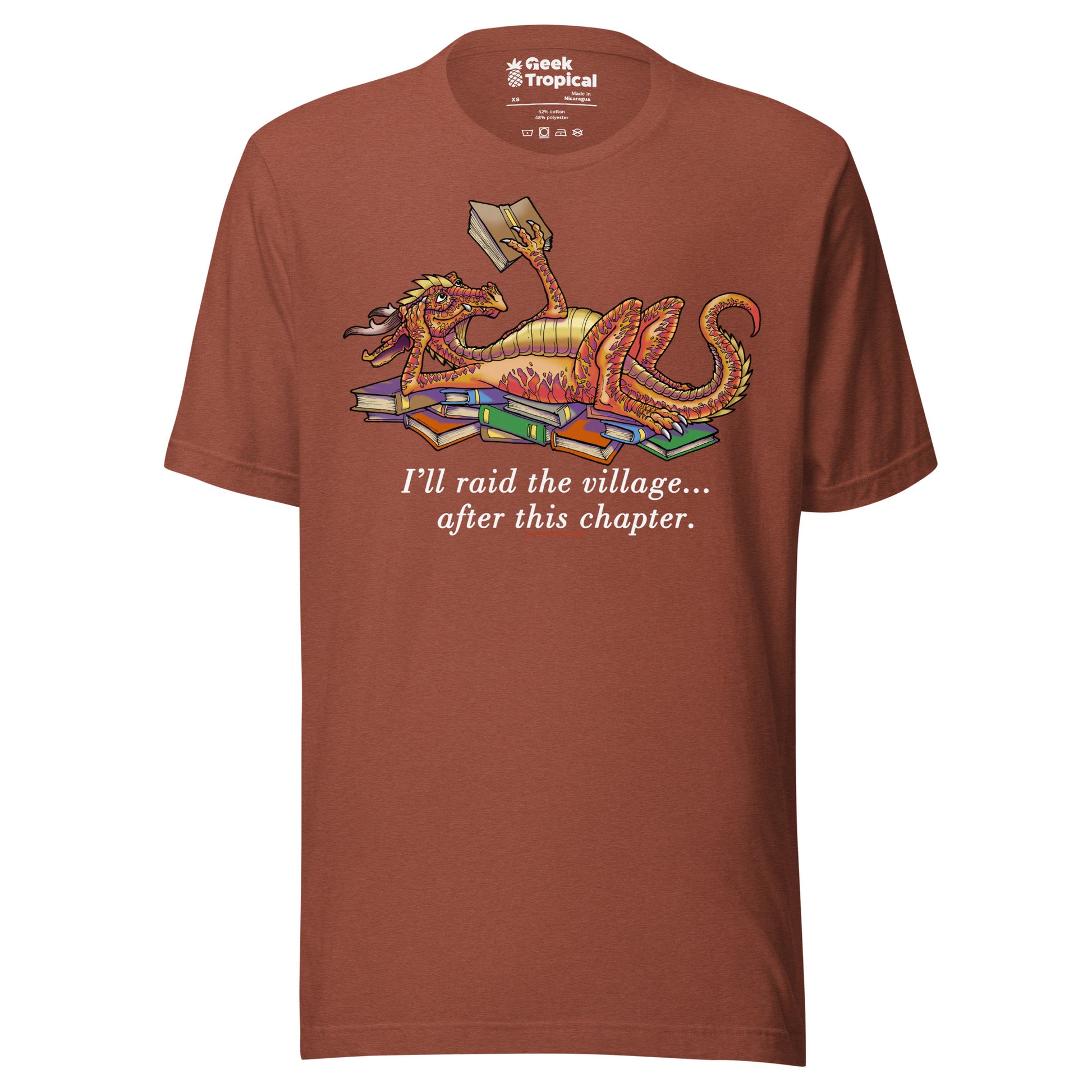 Another Chapter Dragon T-Shirt Geek Nerd Advertise to Meta Book Prints Fantasy Prints