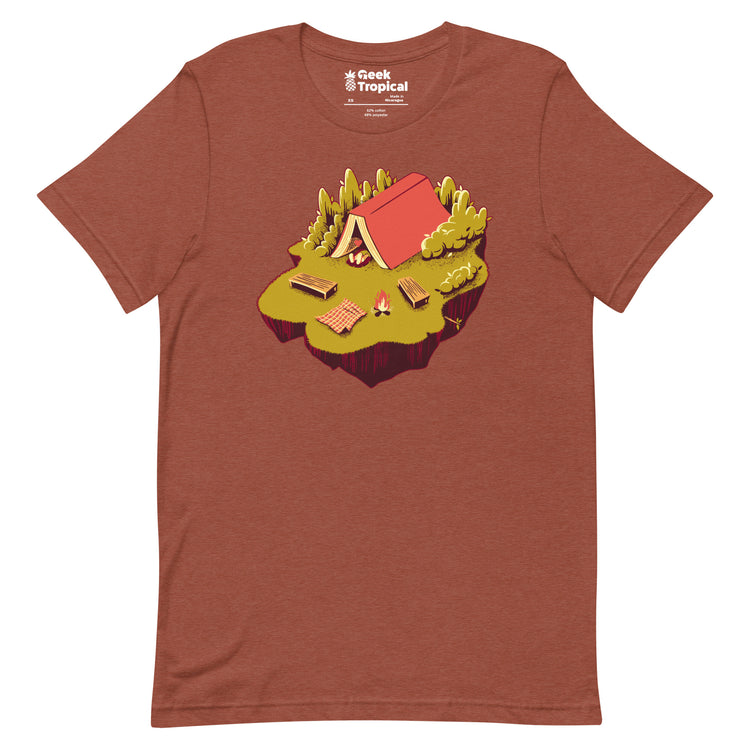The Best Vacation Reading Book Camping T-Shirt Geek Nerd Advertise to Meta Book Prints Design by Tobe Fonseca