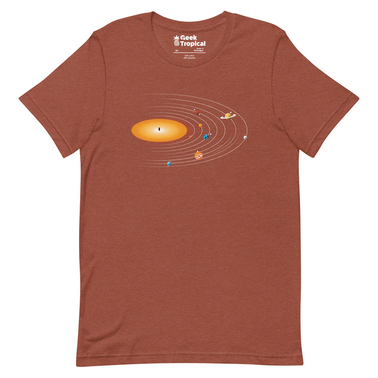Solar System Vinyl Music T-Shirt Geek Nerd Advertise to Meta Design by Tobe Fonseca FLOW DESC WRITING