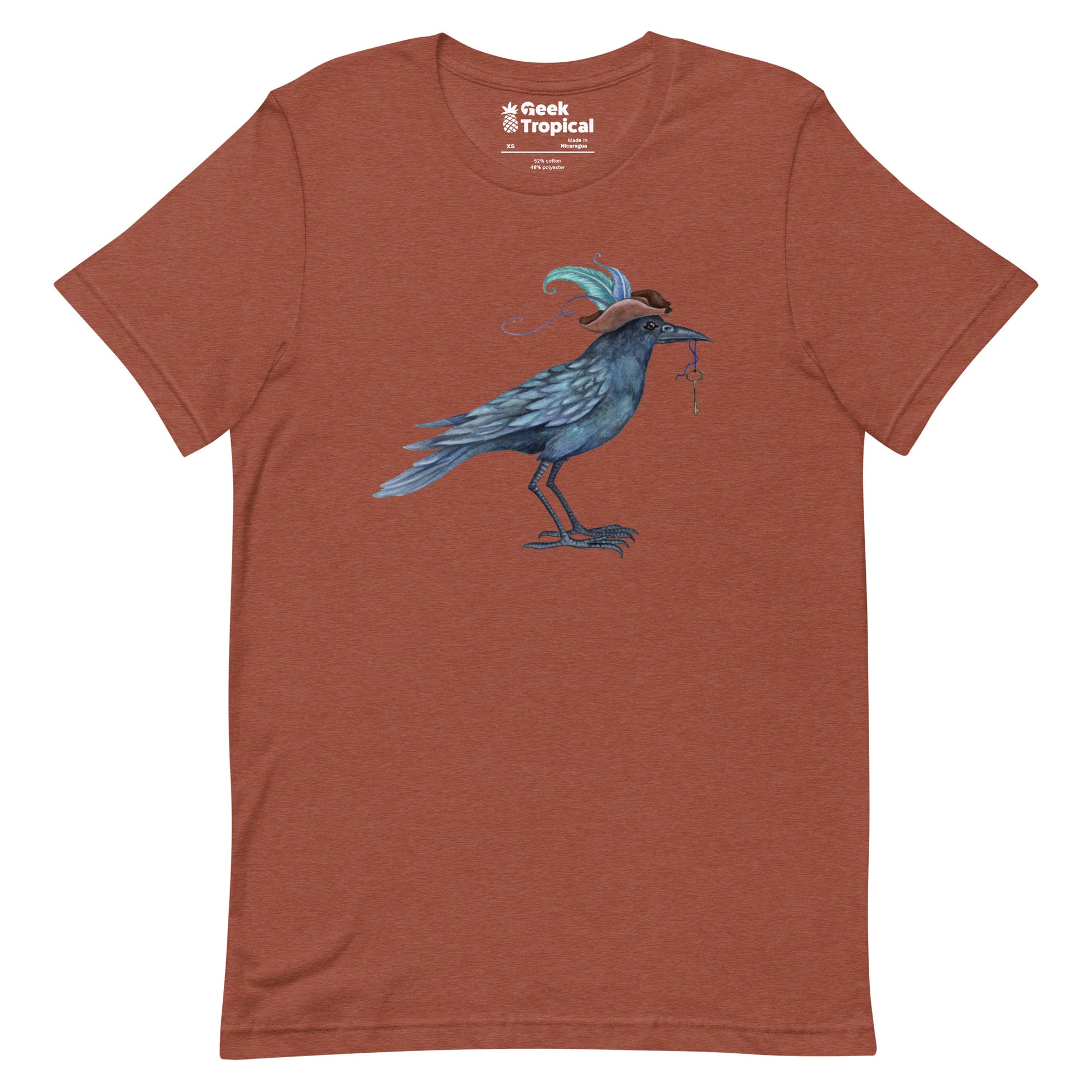 Amy Brown Fancy Crow T-Shirt Geek Nerd Advertise to Meta Animal Patterns Design by Amy Brown