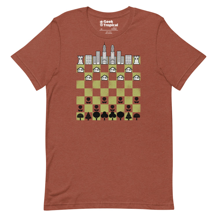 City Forest Chess Vintage Game T-Shirt Geek Nerd Advertise to Meta board game print Botany Print