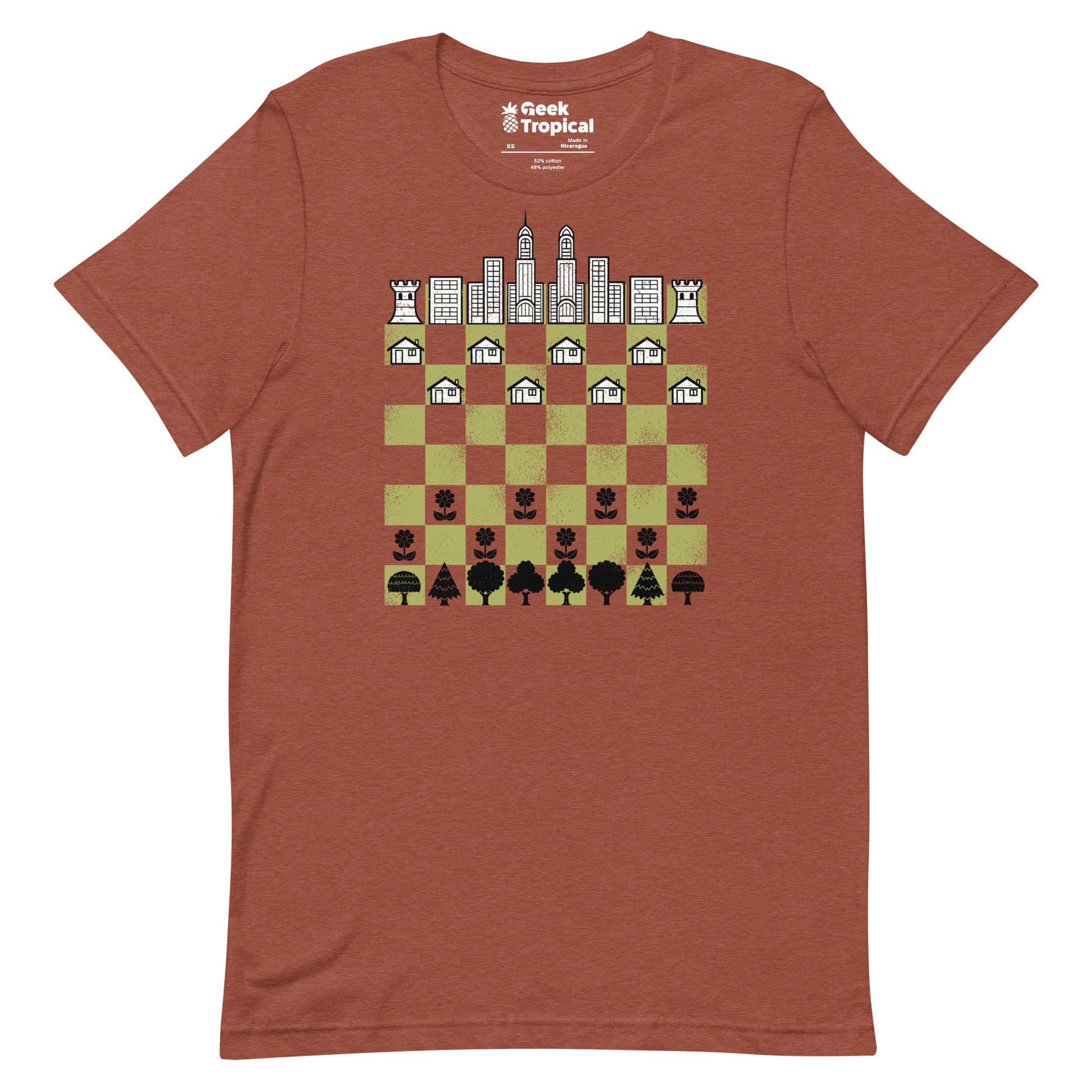 City Forest Chess Vintage Game T-Shirt Geek Nerd Advertise to Meta board game print Botany Print