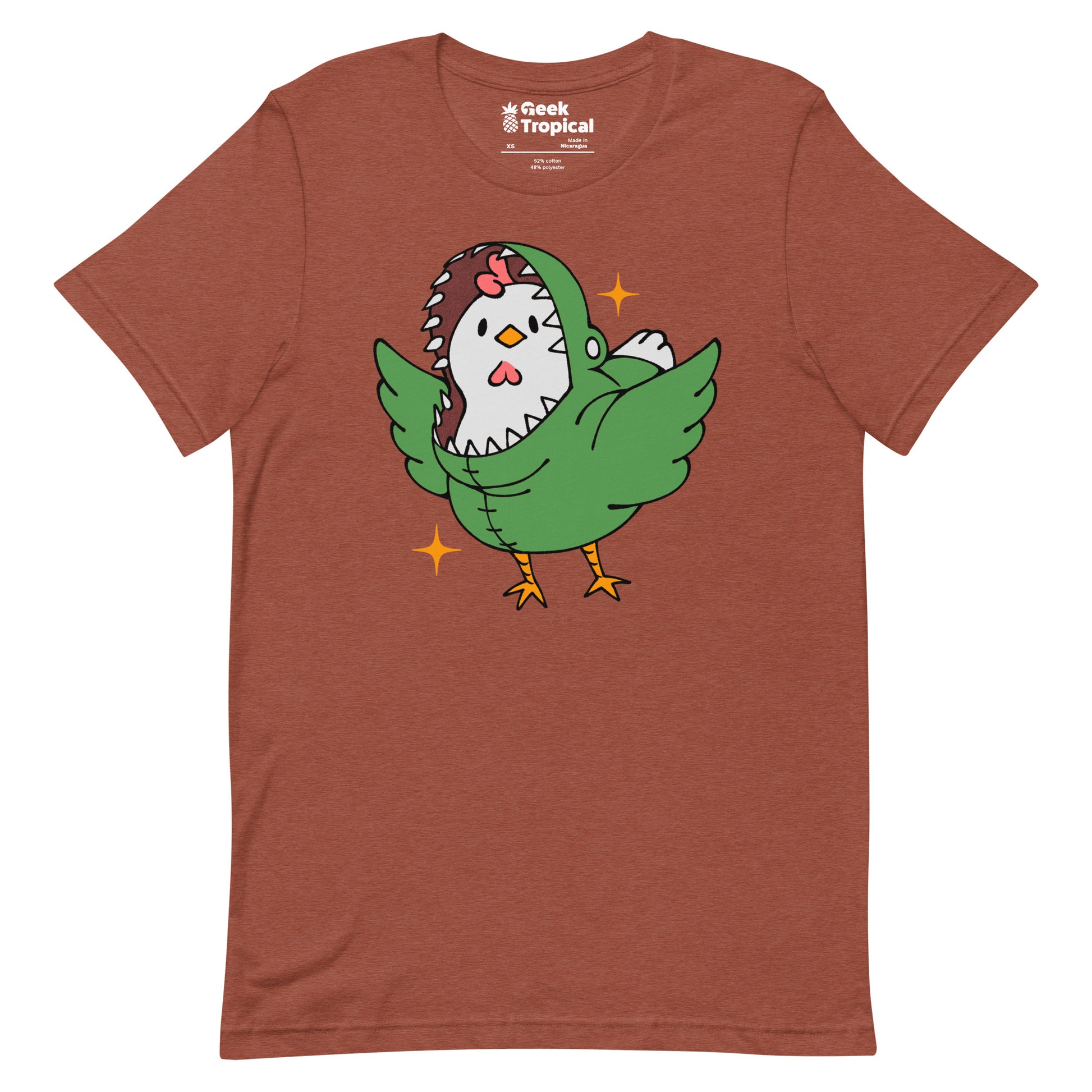 Chickenossauro Rex T-Shirt Geek Nerd Advertise to Meta Animal Patterns Design by Tobe Fonseca