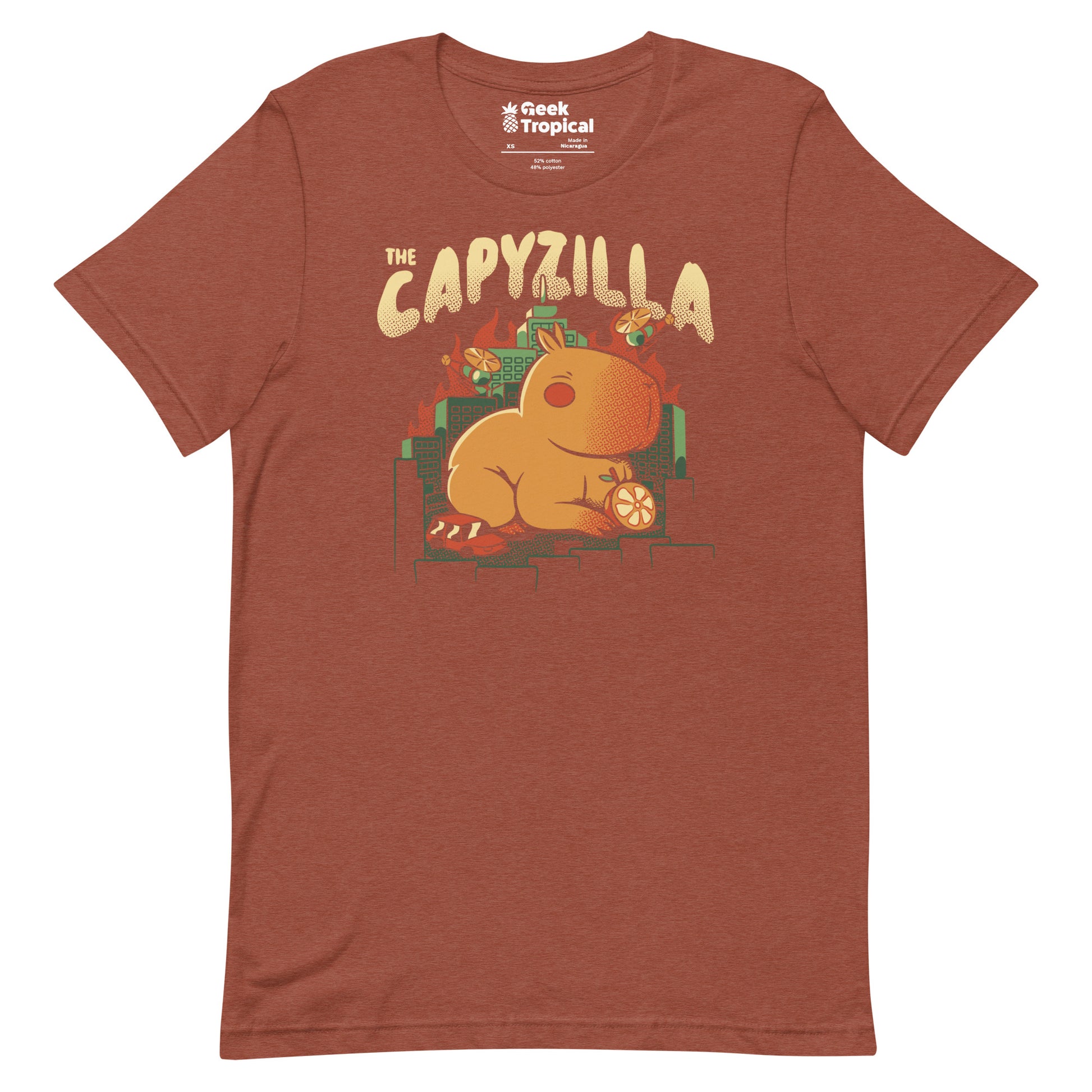Capyzilla Kawaii Monster T-Shirt Geek Nerd Advertise to Meta Animal Patterns Anime