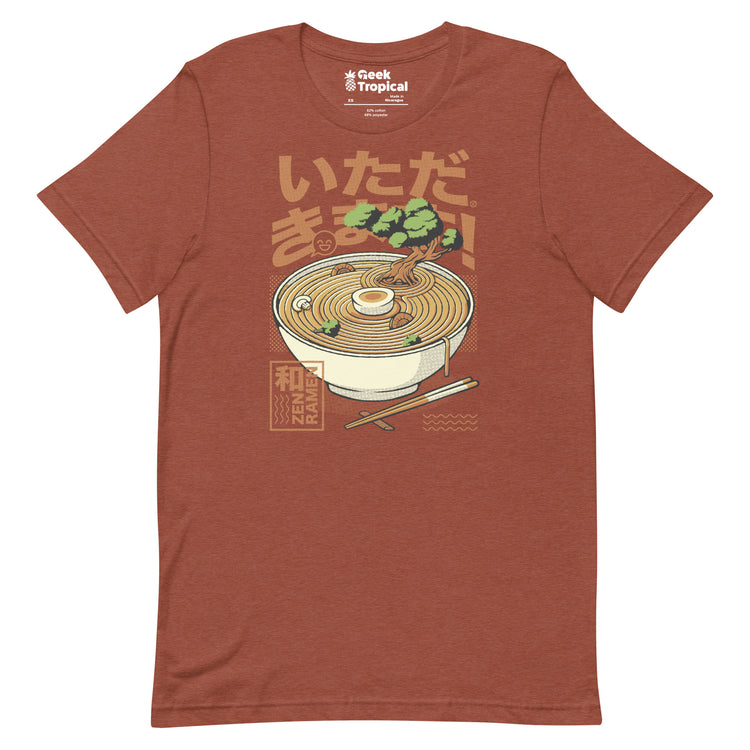 Bonsai Ramen Zen T-Shirt Geek Nerd Advertise to Meta Botany Print Design by Tobe Fonseca