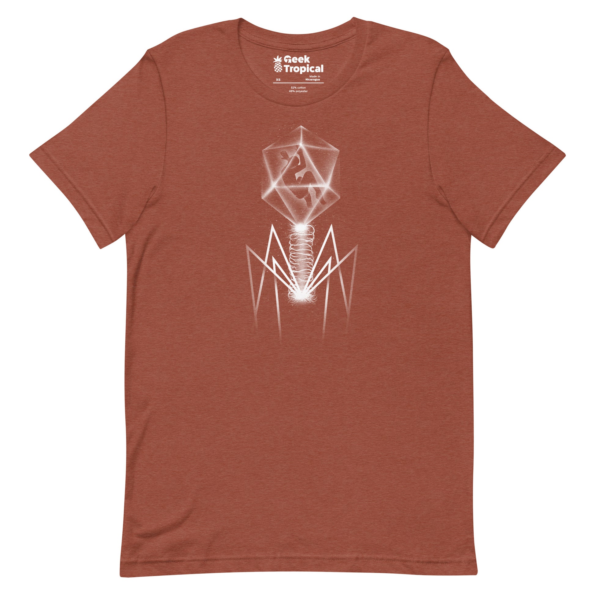 Bacteriophage T-shirt Geek Nerd Advertise to Meta Design by Tobe Fonseca FLOW DESC WRITING