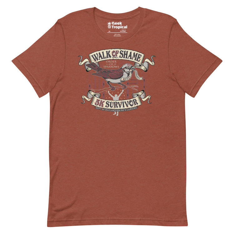 Walk of Shame T-Shirt Geek Nerd Advertise to Meta FLOW DESC WRITING Funny Prints