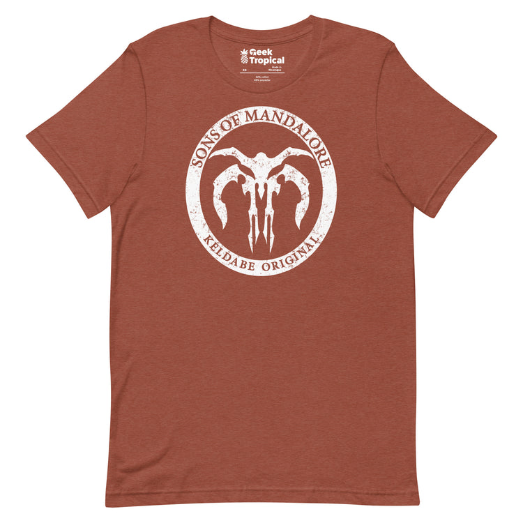 Sons of Mandalore T-Shirt Geek Nerd Advertise to Meta Fantasy Prints FLOW DESC WRITING