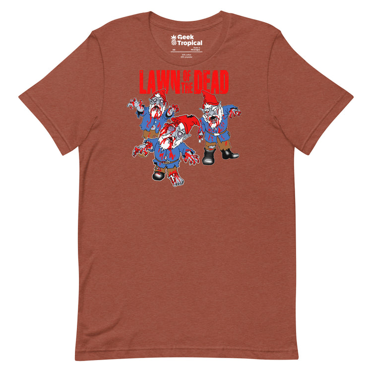 Lawn of the Dead T-Shirt Geek Nerd Advertise to Meta Fantasy Prints FLOW DESC WRITING