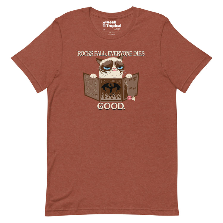 Grumpy Cat GM T-Shirt Geek Nerd Advertise to Meta Animal Patterns dnd & rpg print