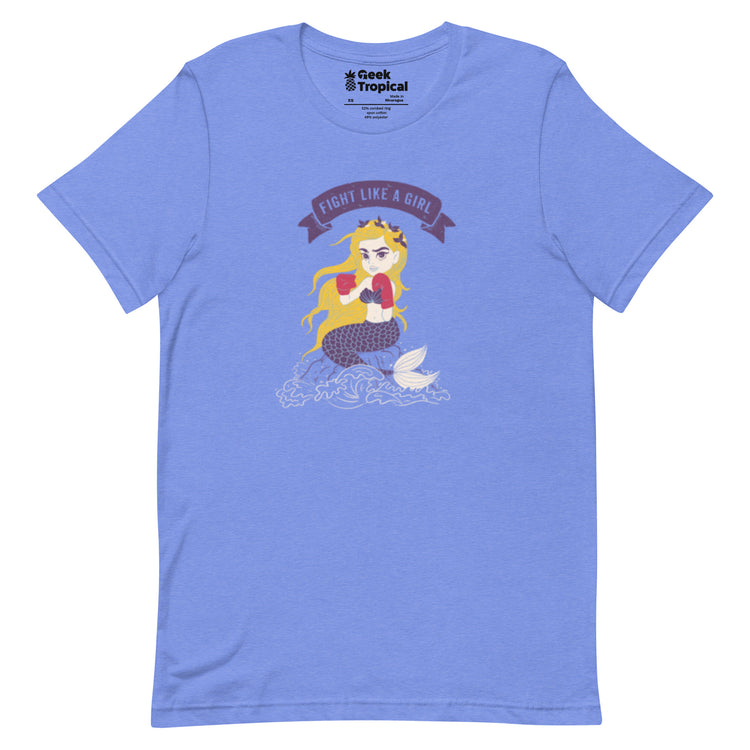 Fight Like A Girl T-Shirt Geek Nerd