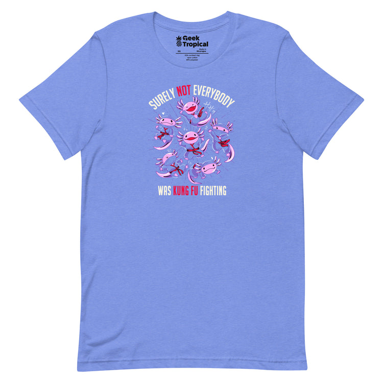 Axolotl Funny Kung Fu Fighting T-shirt Geek Nerd Animal Patterns Design by Tobe Fonseca Funny Prints