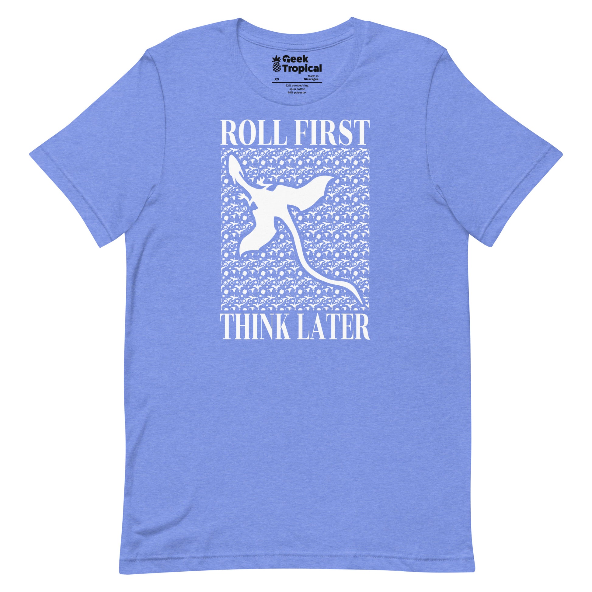 Roll First Think Later Dnd Dragons T-Shirt 14