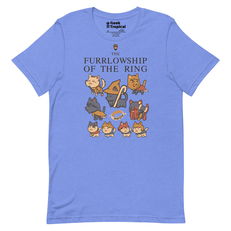 The Furrlowship of the Ring T-Shirt Geek Nerd Advertise to Meta Animal Patterns Book Prints
