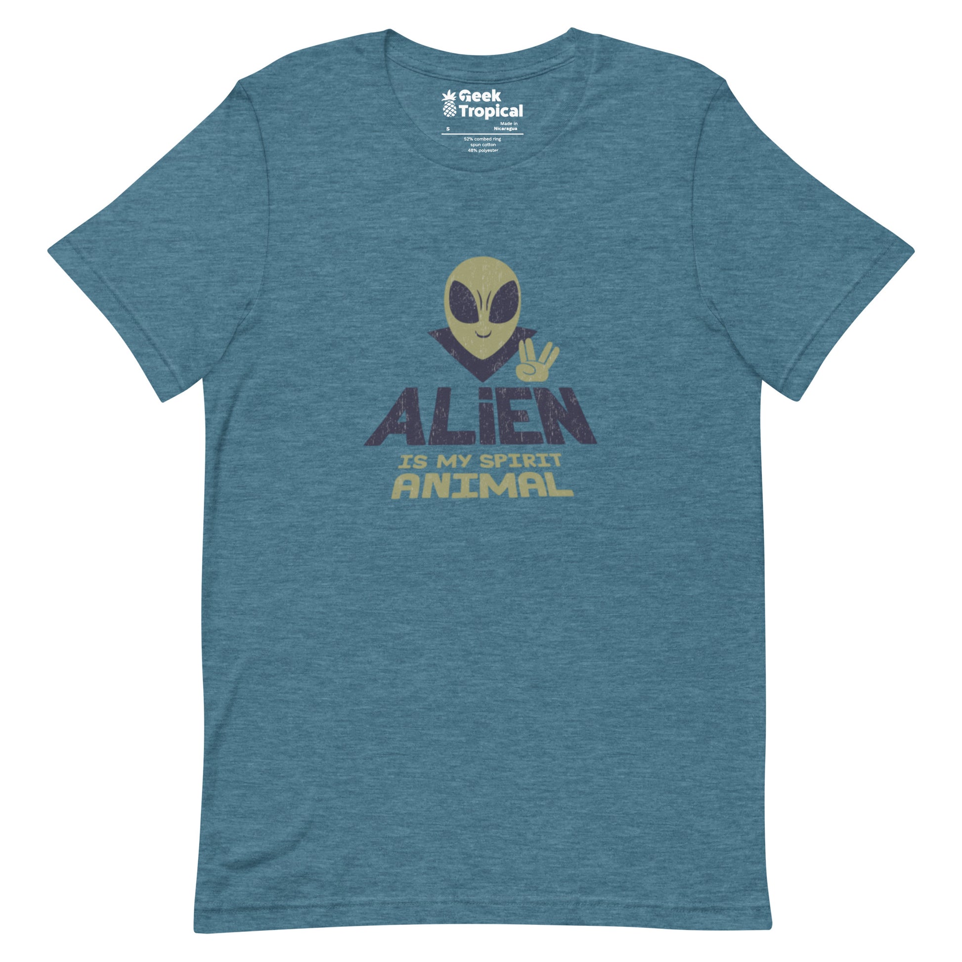 Alien Spirit Animal T-Shirt Geek Nerd Design by Tobe Fonseca FLOW DESC WRITING Funny Prints