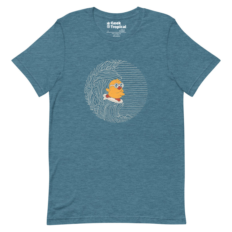 Duck Kanagawa Wave T-Shirt Geek Nerd Animal Patterns Design by Tobe Fonseca FLOW DESC WRITING