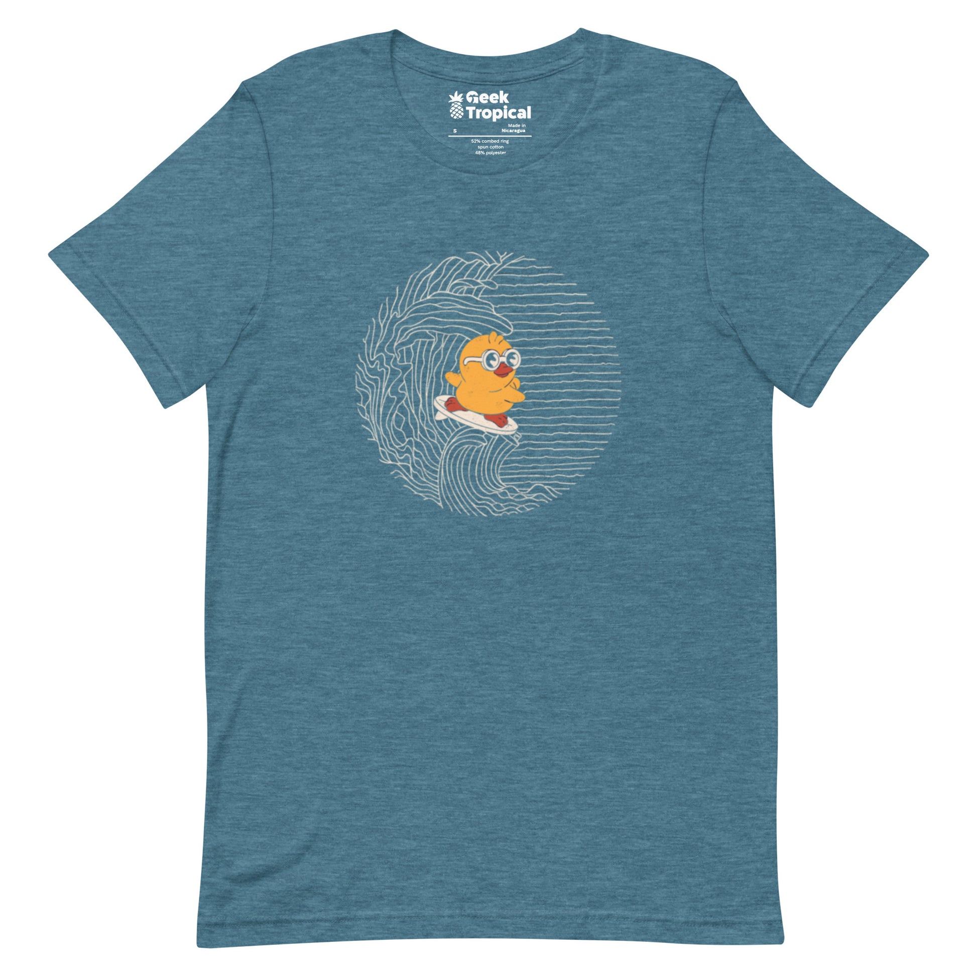 Duck Kanagawa Wave T-Shirt Geek Nerd Animal Patterns Design by Tobe Fonseca FLOW DESC WRITING