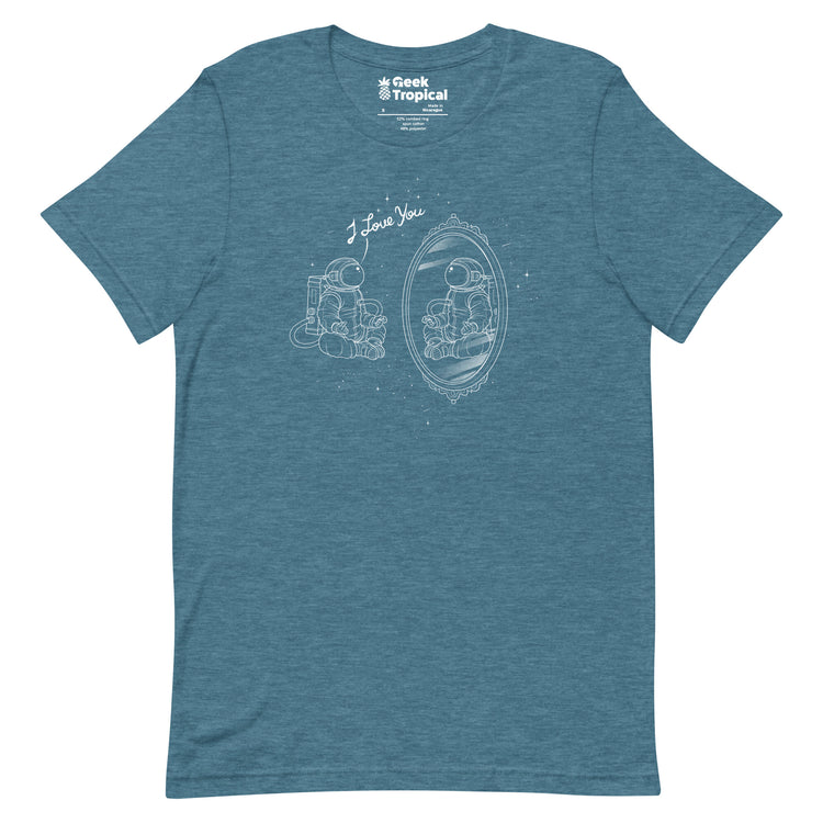 Astronaut I Love You T-Shirt Geek Nerd Advertise to Meta Design by Tobe Fonseca FLOW DESC WRITING