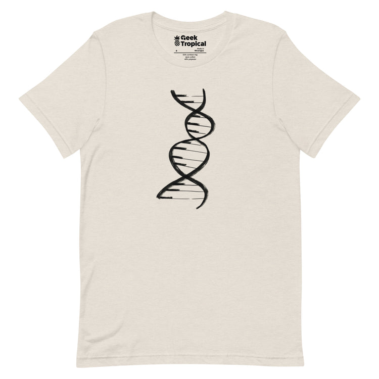 DNA Piano Music T-Shirt Geek Nerd Design by Tobe Fonseca FLOW DESC WRITING music print