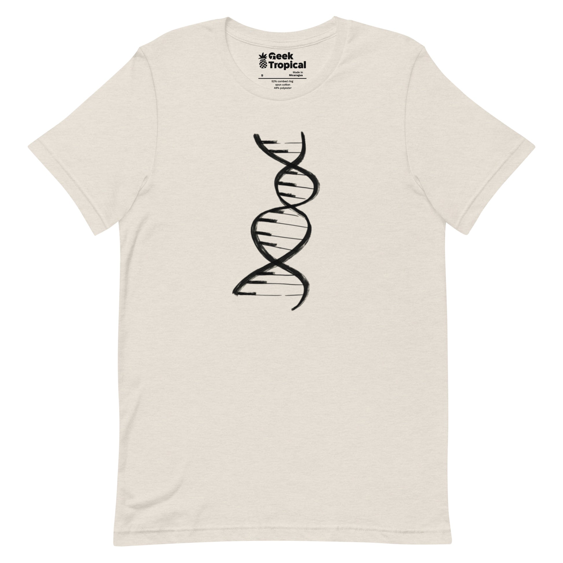 DNA Piano Music T-Shirt Geek Nerd Design by Tobe Fonseca FLOW DESC WRITING music print
