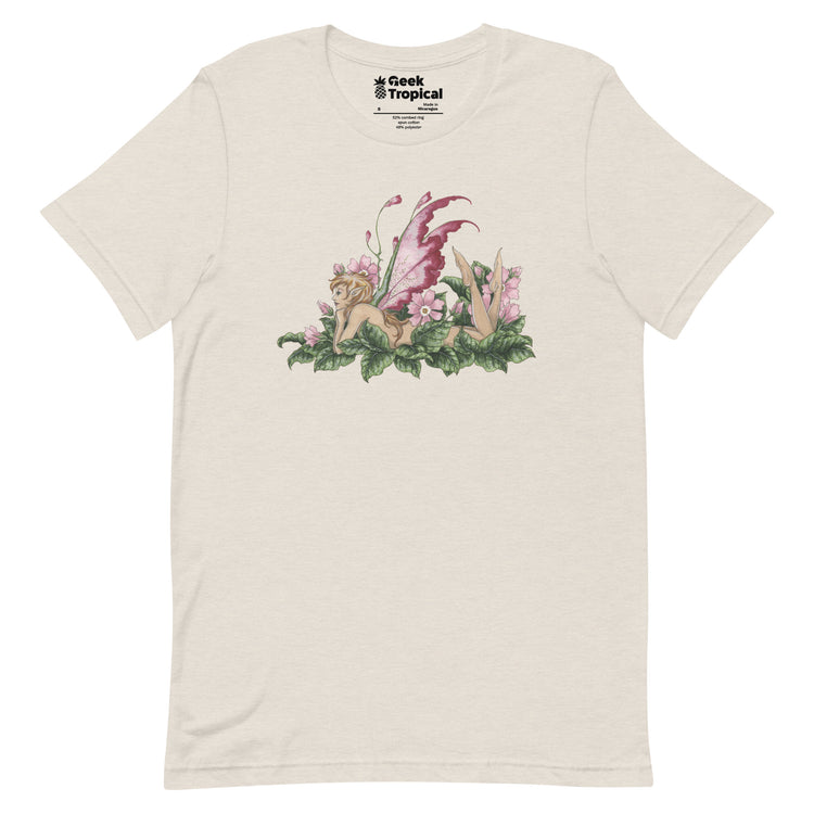 Amy Brown Primrose T-Shirt Geek Nerd Advertise to Meta Botany Print Design by Amy Brown