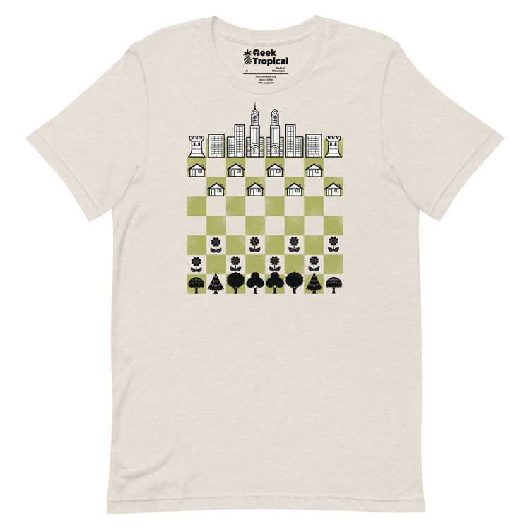 City Forest Chess Vintage Game T-Shirt Geek Nerd Advertise to Meta board game print Botany Print