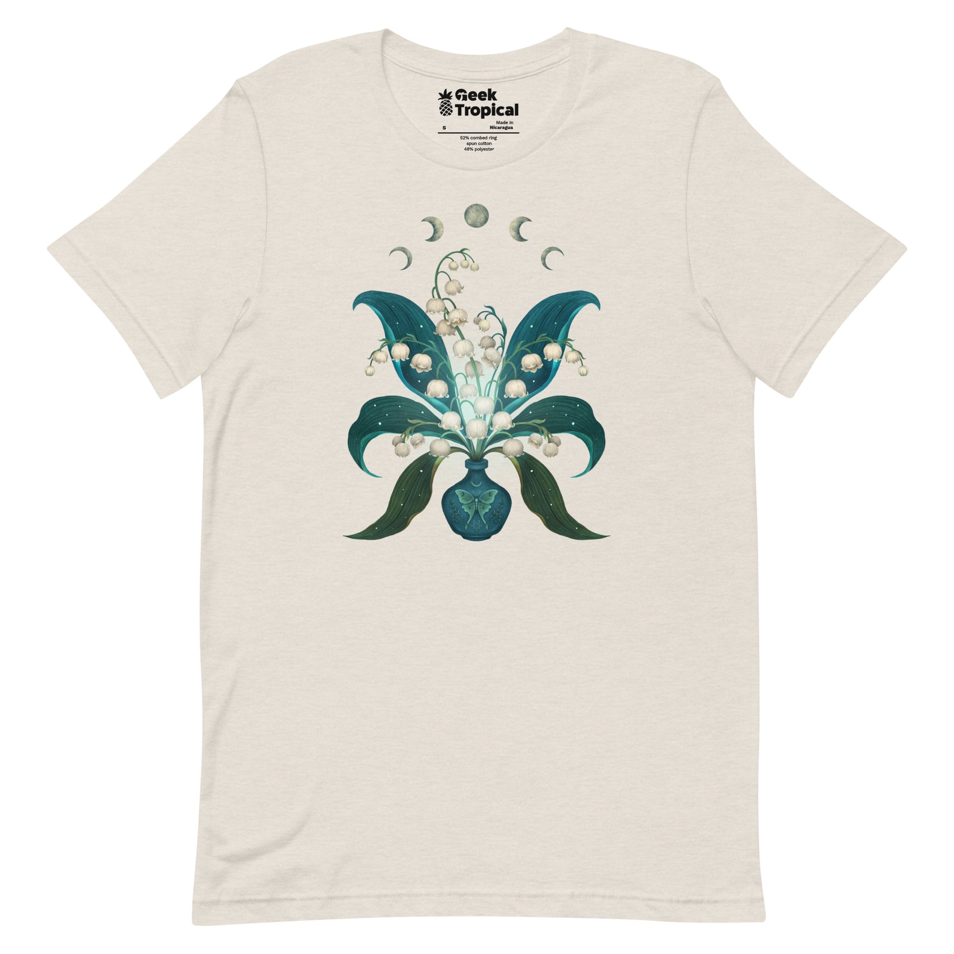 Lily Of The Valley T-Shirt Geek Nerd Advertise to Meta Botany Print Design by Episodic Drawing