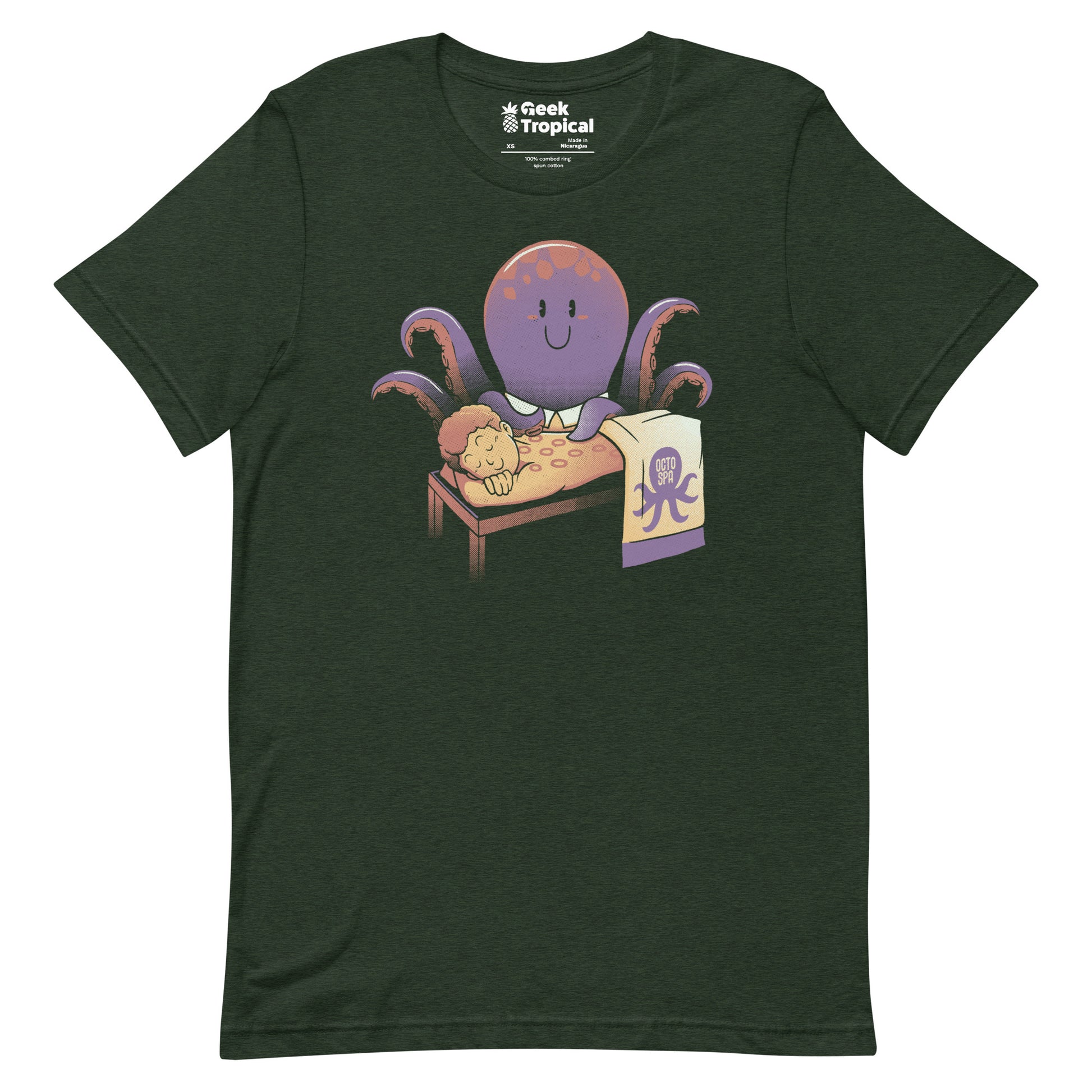 Cupping Therapy Octopus Massage T-Shirt Geek Nerd Advertise to Meta Animal Patterns Design by Tobe Fonseca