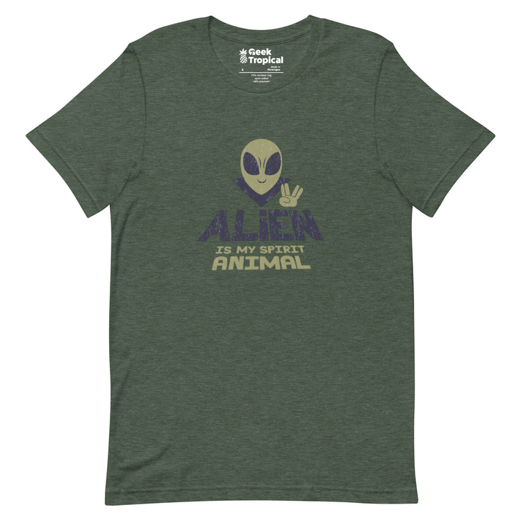 Alien Spirit Animal T-Shirt Geek Nerd Design by Tobe Fonseca FLOW DESC WRITING Funny Prints