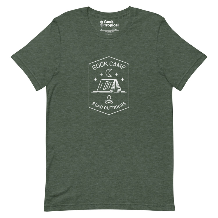 Book Camp T-Shirt Geek Nerd Book Prints Design by Tobe Fonseca FLOW DESC WRITING