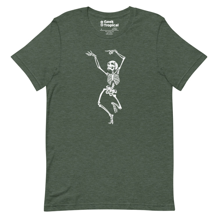 Dancing Skeleton T-Shirt Geek Nerd Design by Tobe Fonseca FLOW DESC WRITING Funny Prints