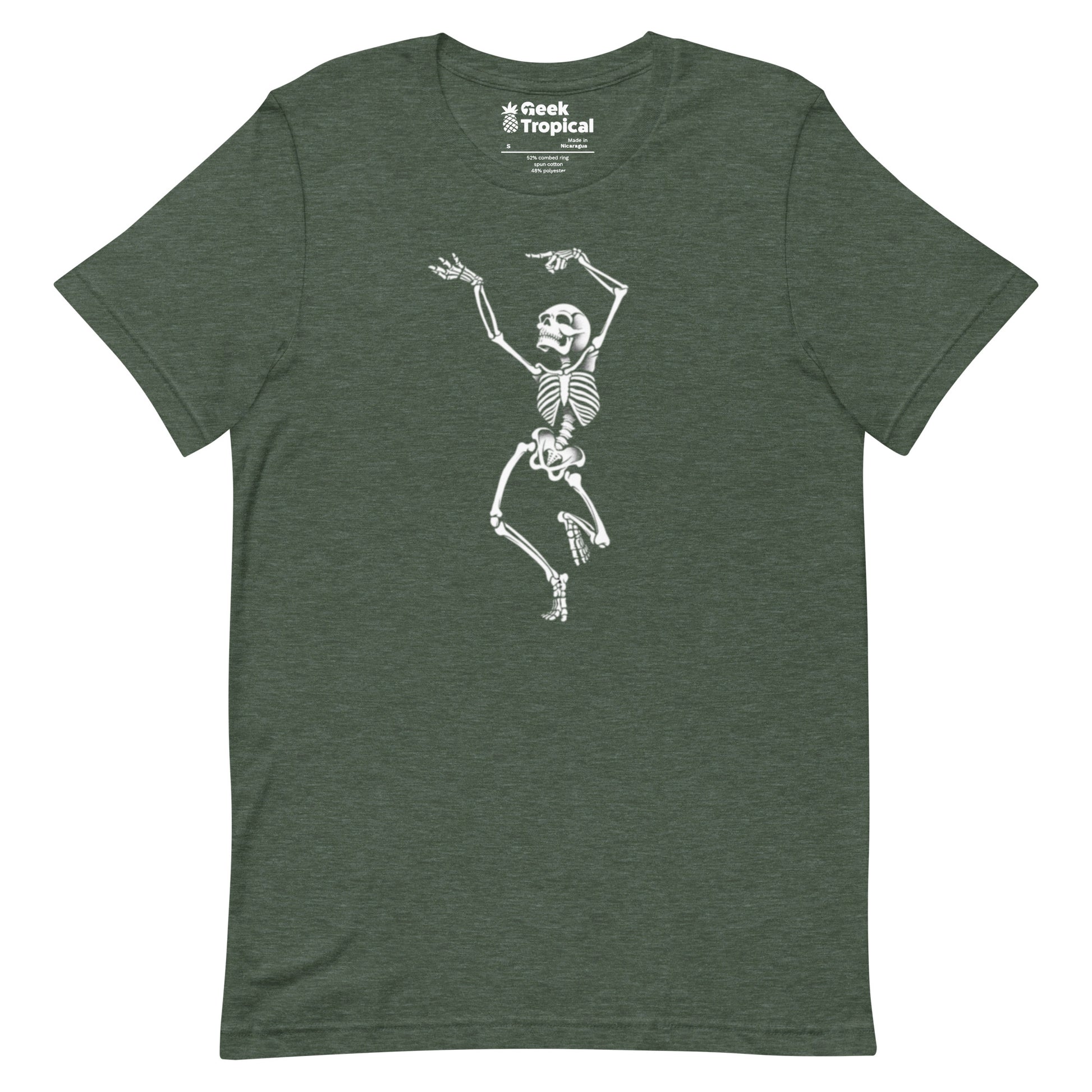 Dancing Skeleton T-Shirt Geek Nerd Design by Tobe Fonseca FLOW DESC WRITING Funny Prints