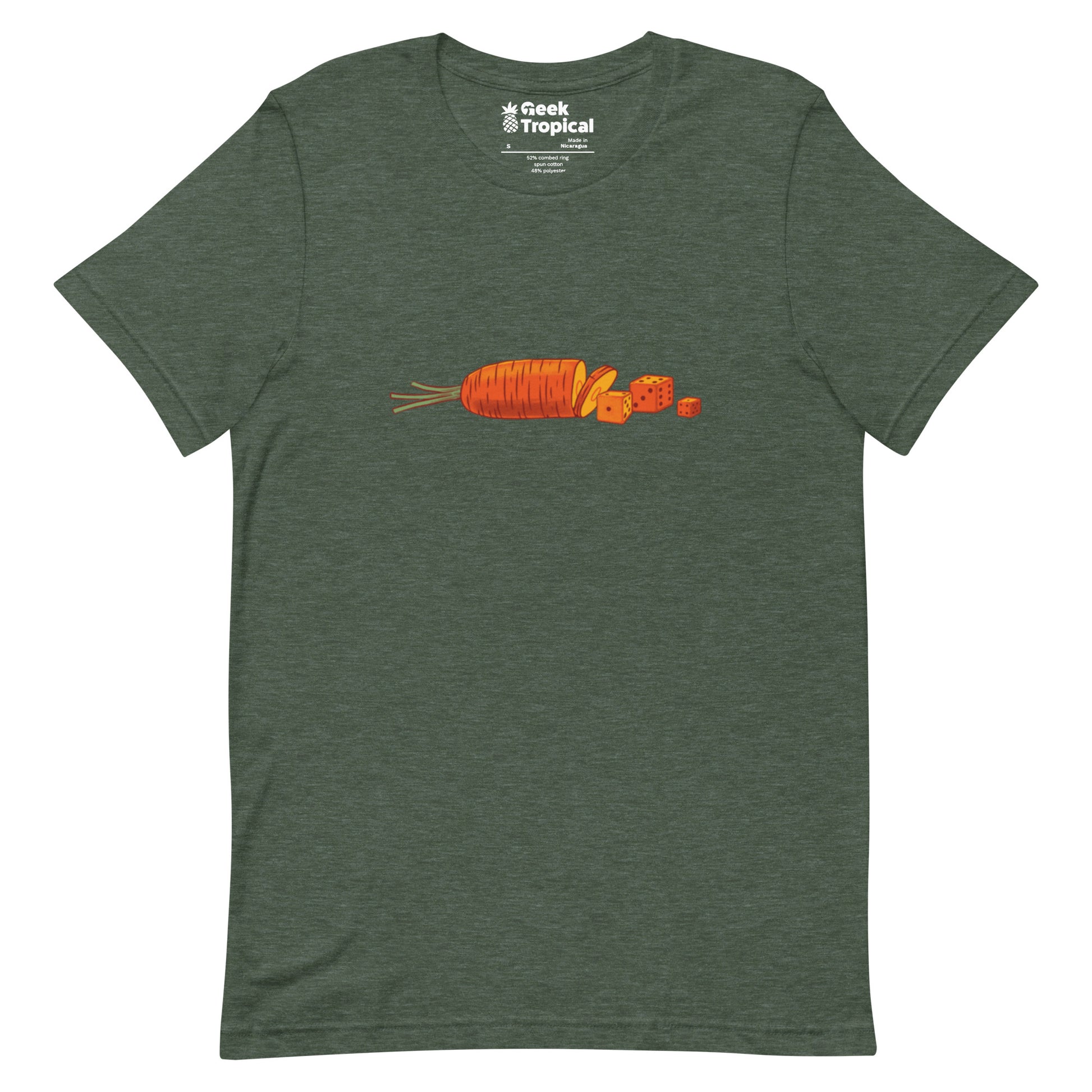 Diced Carrots T-Shirt Geek Nerd board game print Botany Print Design by Tobe Fonseca