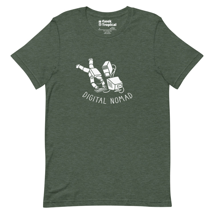 Digital Nomad Astronaut T-Shirt Geek Nerd computer print Design by Tobe Fonseca FLOW DESC WRITING