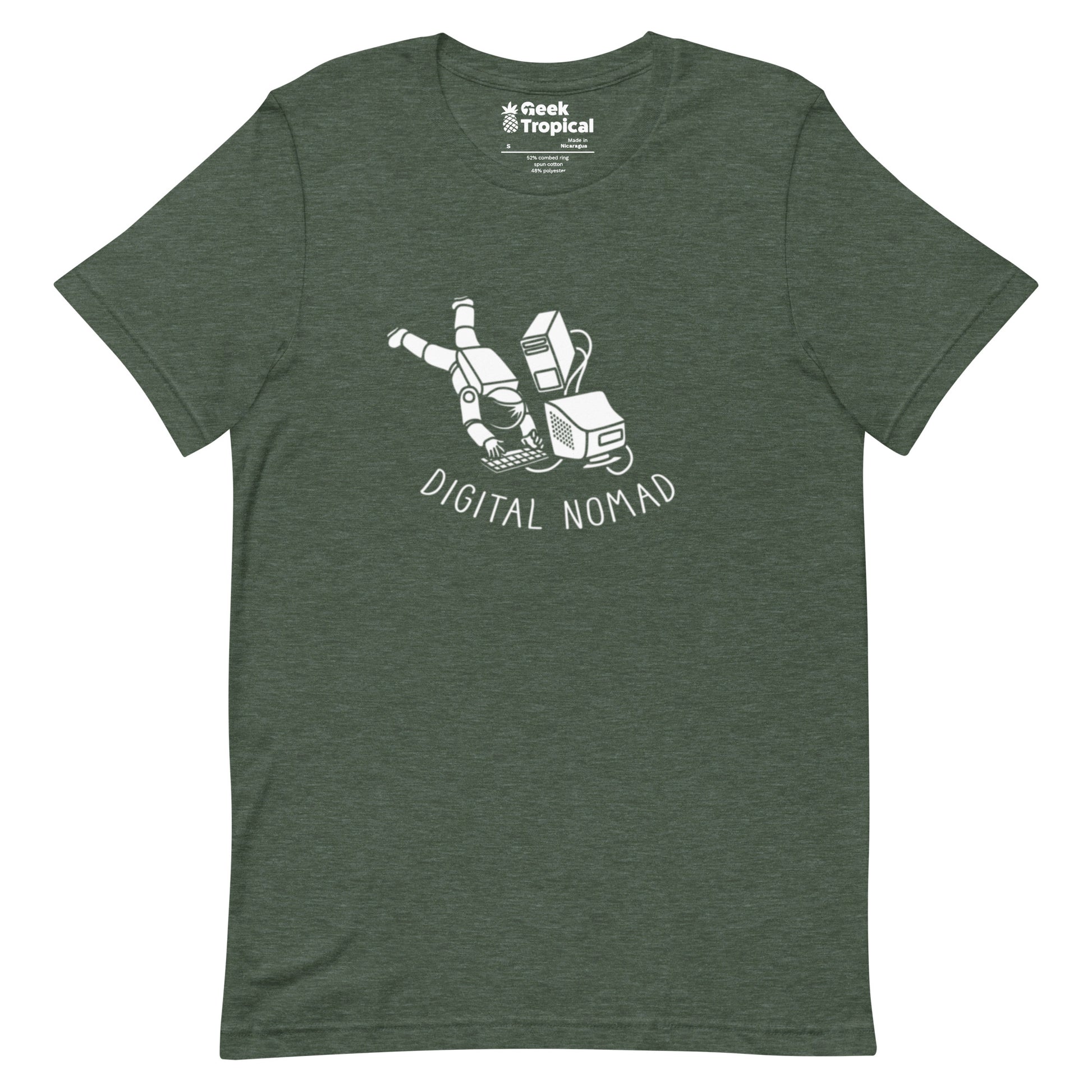 Digital Nomad Astronaut T-Shirt Geek Nerd computer print Design by Tobe Fonseca FLOW DESC WRITING