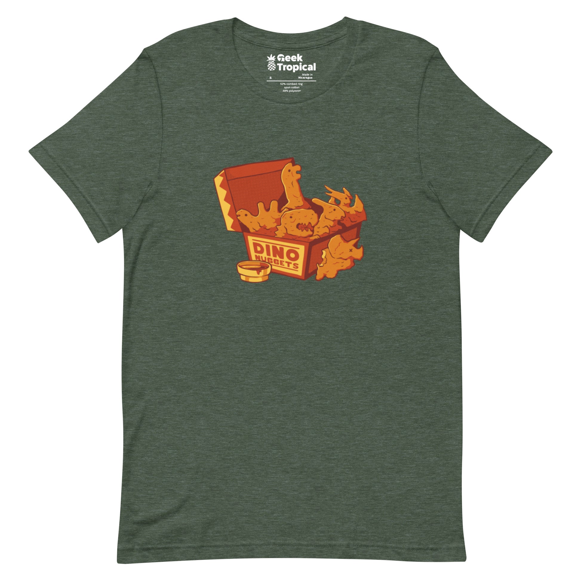 Dino Nuggets T-Shirt Geek Nerd Design by Tobe Fonseca dinosaur print FLOW DESC WRITING