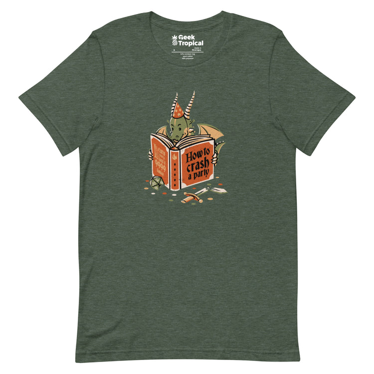 Dragon Party Crashing T-Shirt Geek Nerd Design by Tobe Fonseca dnd & rpg print Fantasy Prints