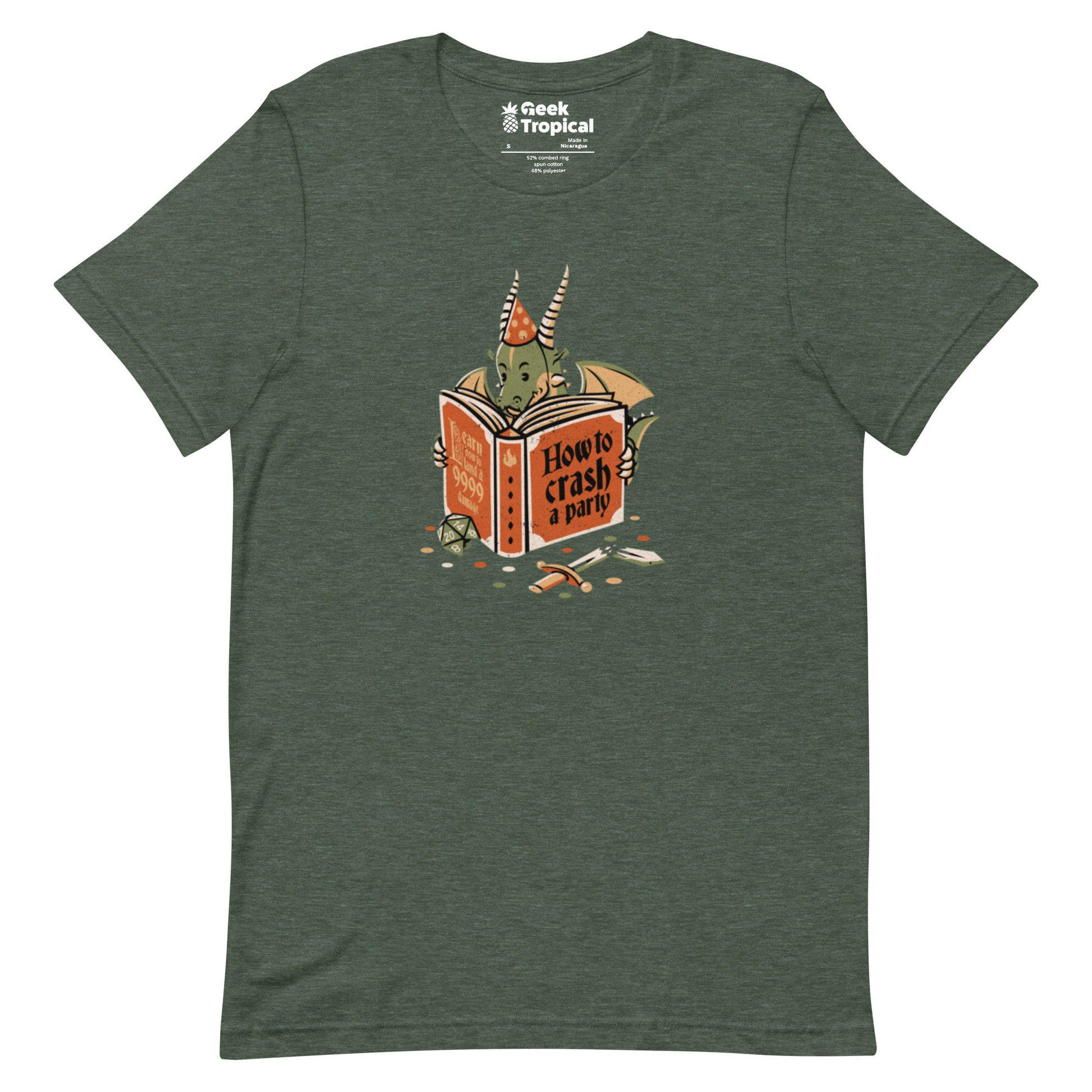 Dragon Party Crashing T-Shirt Geek Nerd Design by Tobe Fonseca dnd & rpg print Fantasy Prints