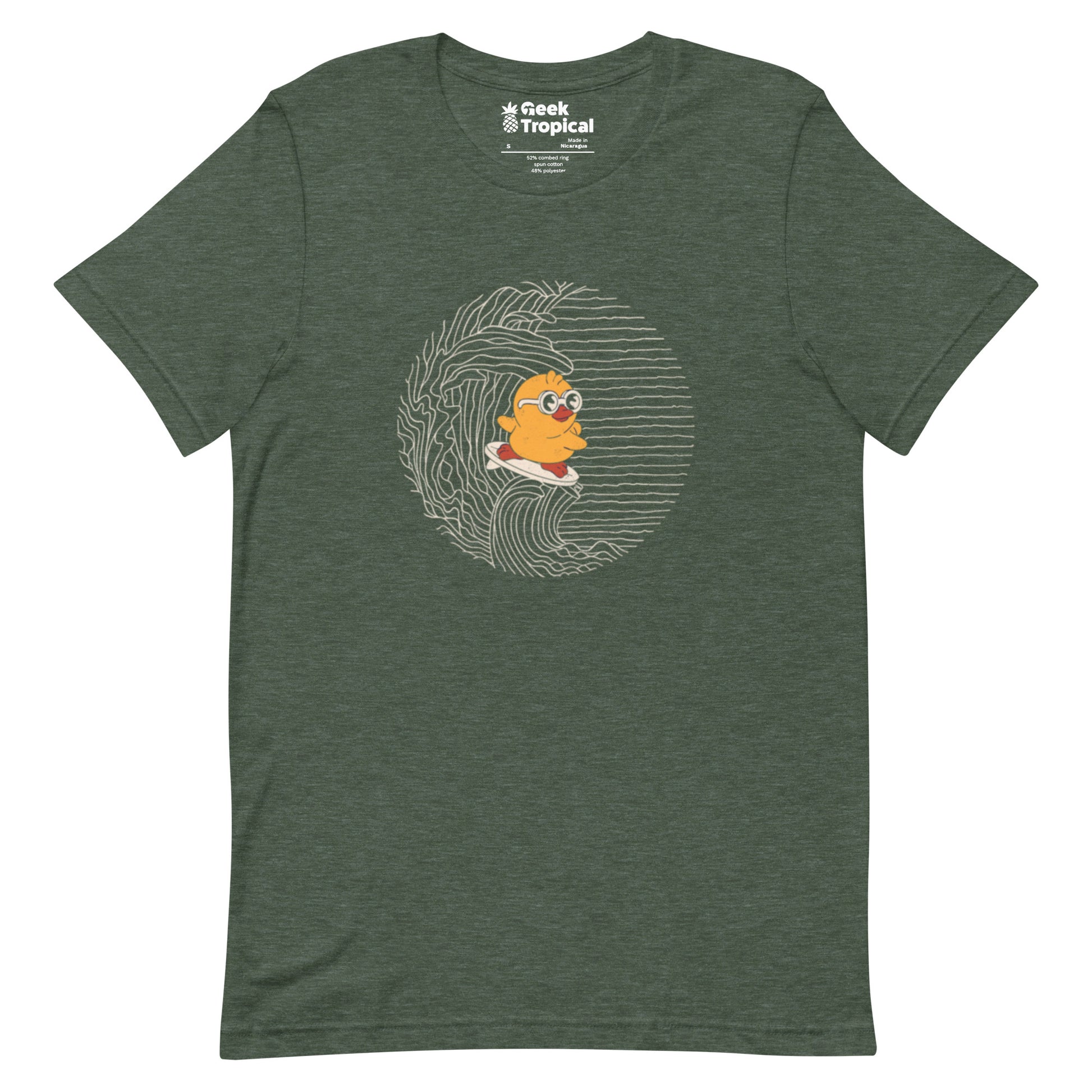 Duck Kanagawa Wave T-Shirt Geek Nerd Animal Patterns Design by Tobe Fonseca FLOW DESC WRITING