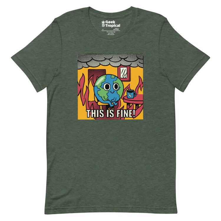 Earth Fire T-Shirt Geek Nerd Design by Tobe Fonseca Fantasy Prints FLOW DESC WRITING