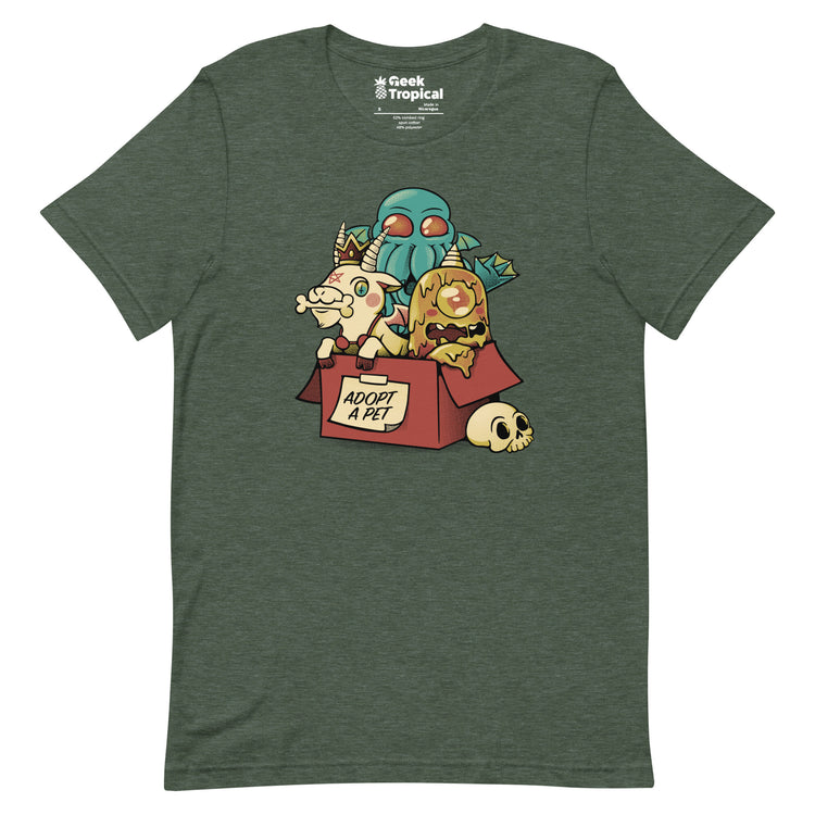 Adopt a Monster Cthulhu T-Shirt Geek Nerd