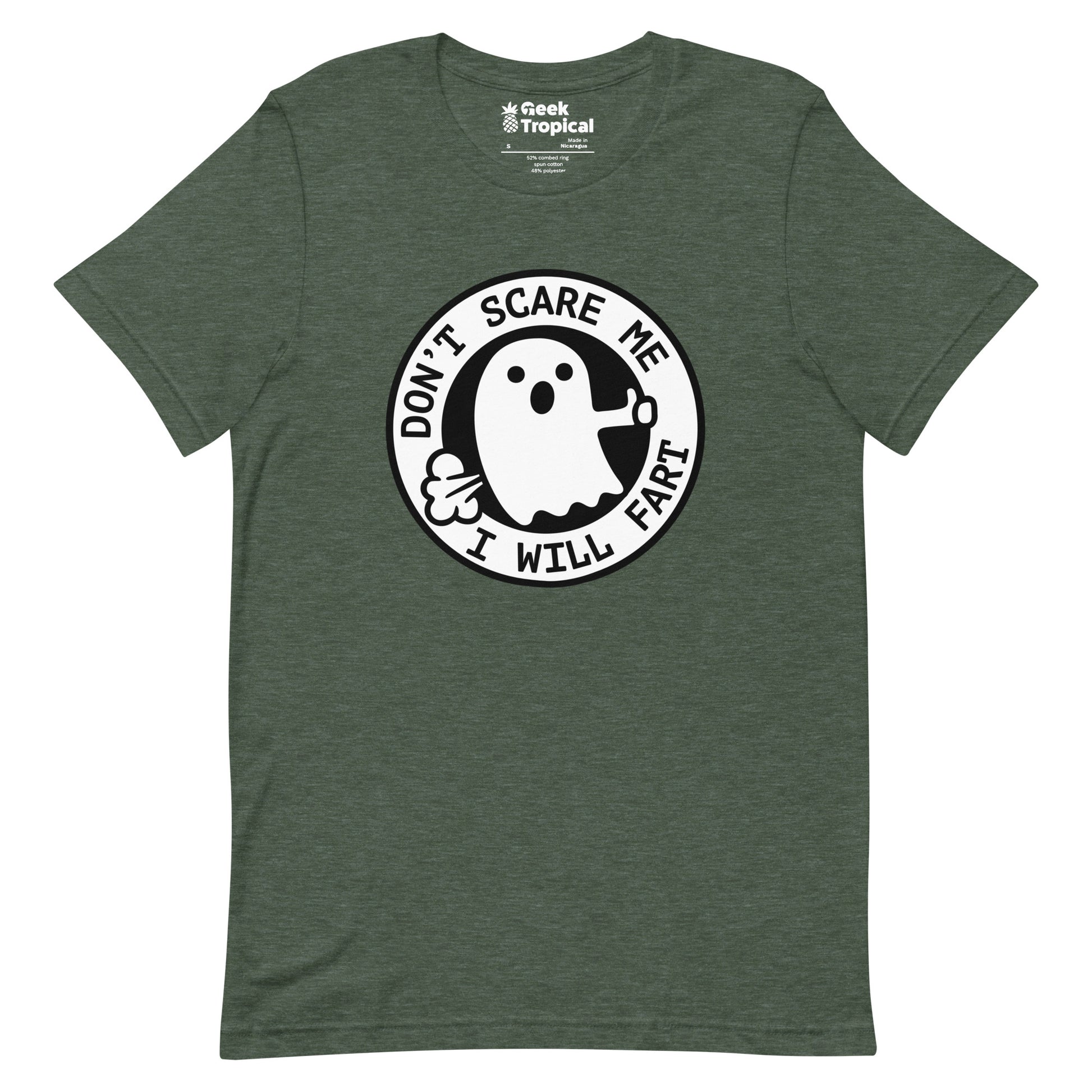 I'm Scared Ghost Fart T-Shirt Geek Nerd