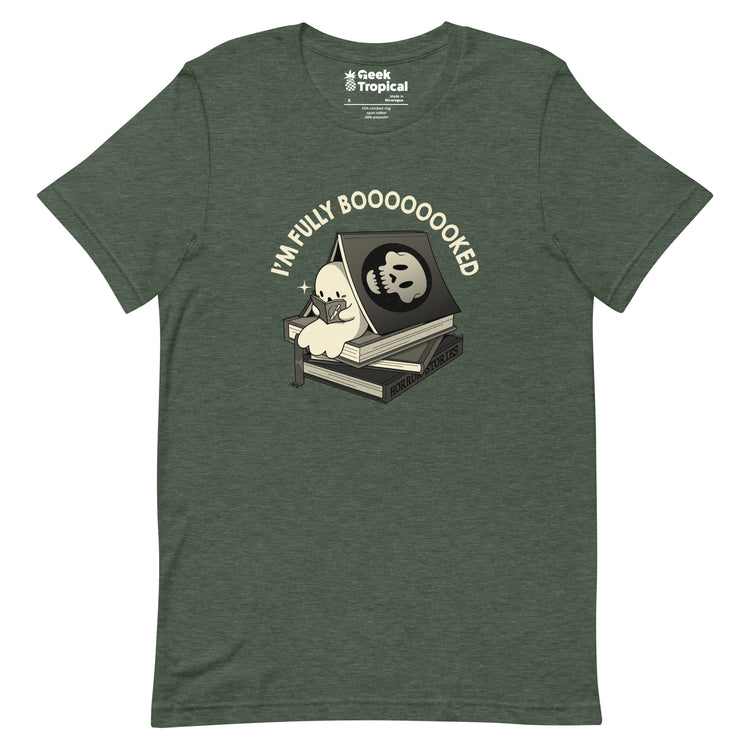 Fully Boo - ked Ghost T-Shirt Geek Nerd