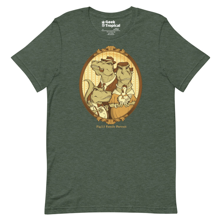 T - rex Family Portrait T-Shirt Geek Nerd