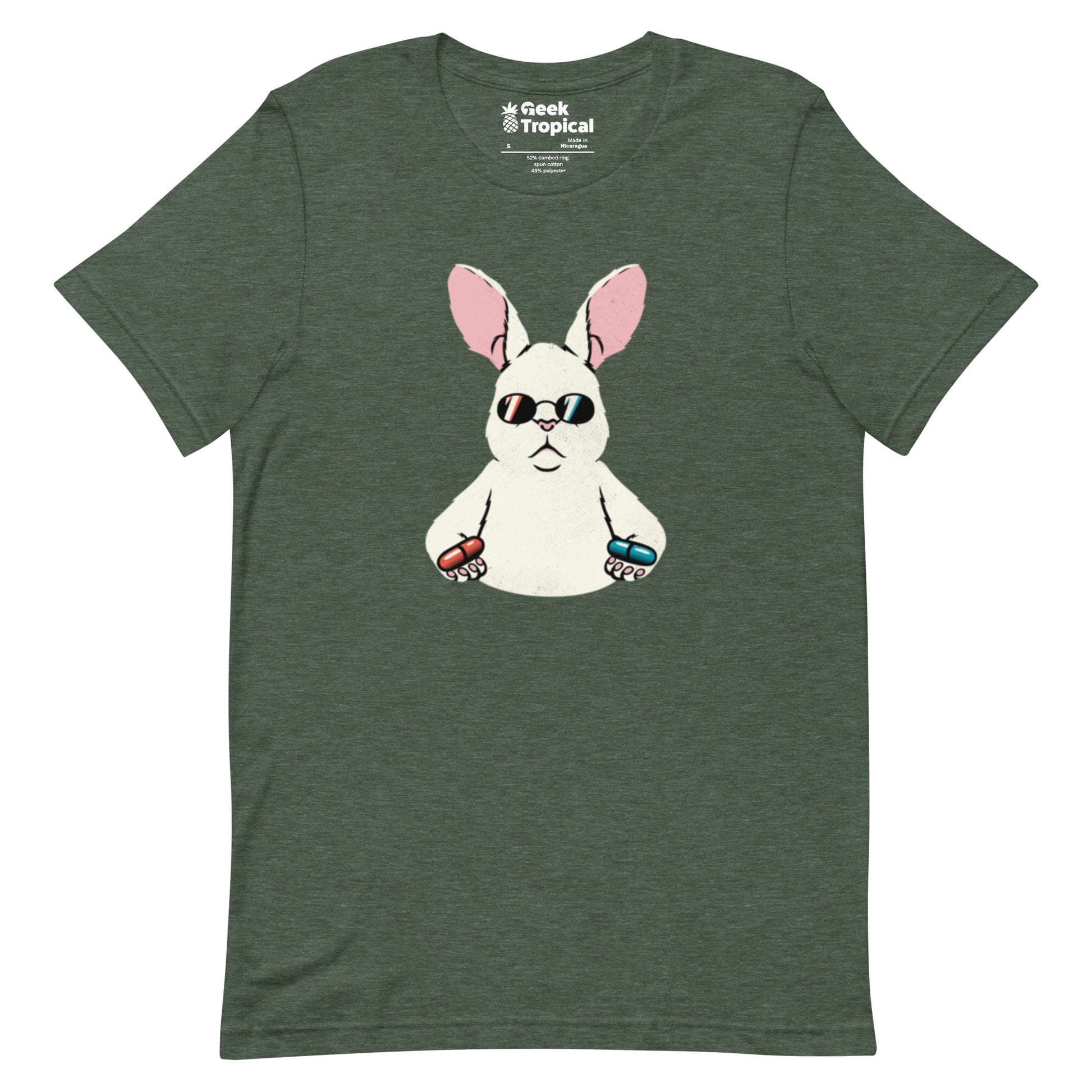 Matrix Rabbit T-Shirt Geek Nerd