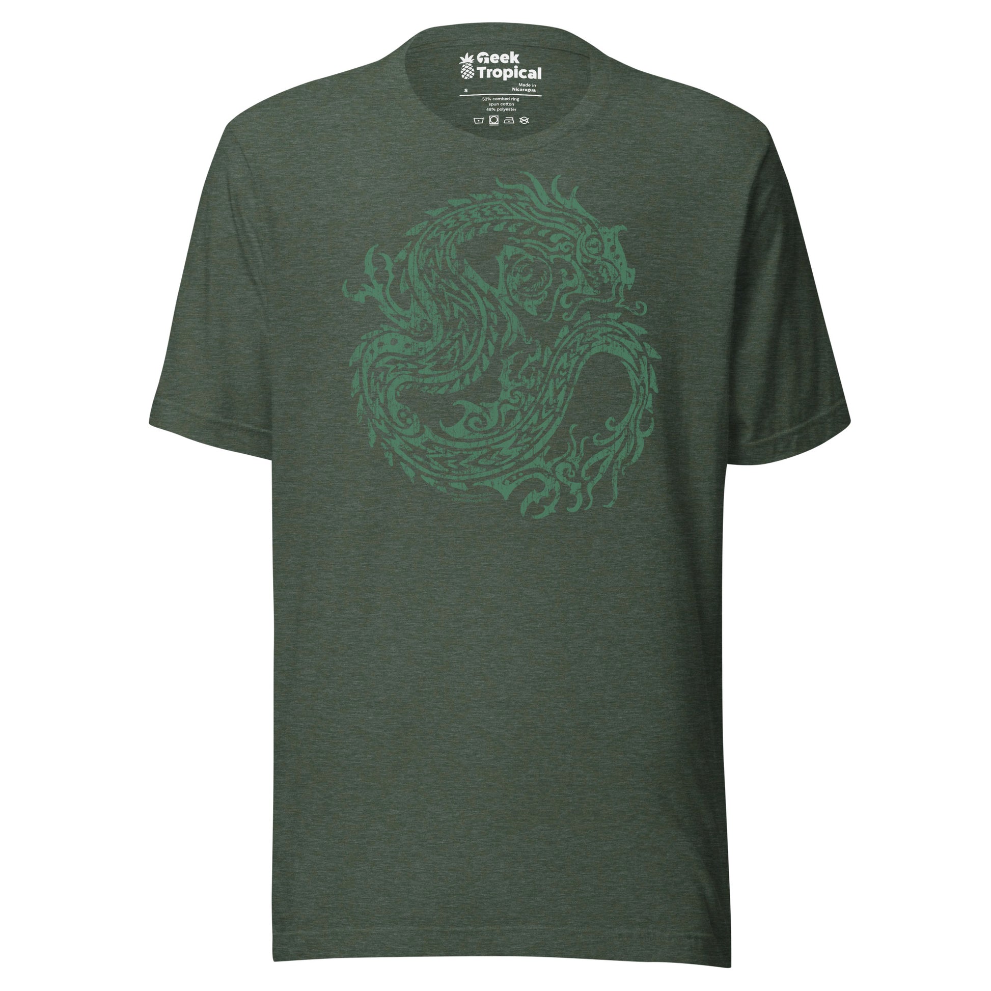 Ancient Dragon T-Shirt Geek Nerd Advertise to Meta Fantasy Prints FLOW DESC WRITING