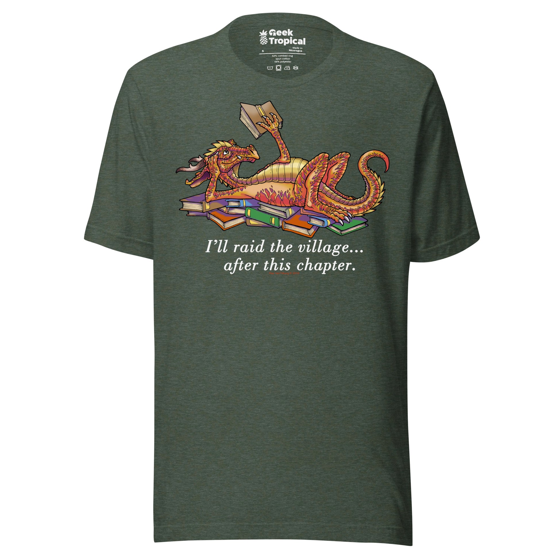 Another Chapter Dragon T-Shirt Geek Nerd Advertise to Meta Book Prints Fantasy Prints